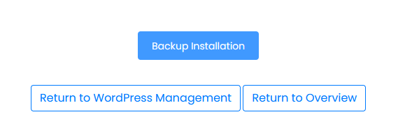 Softaculous backup process 3