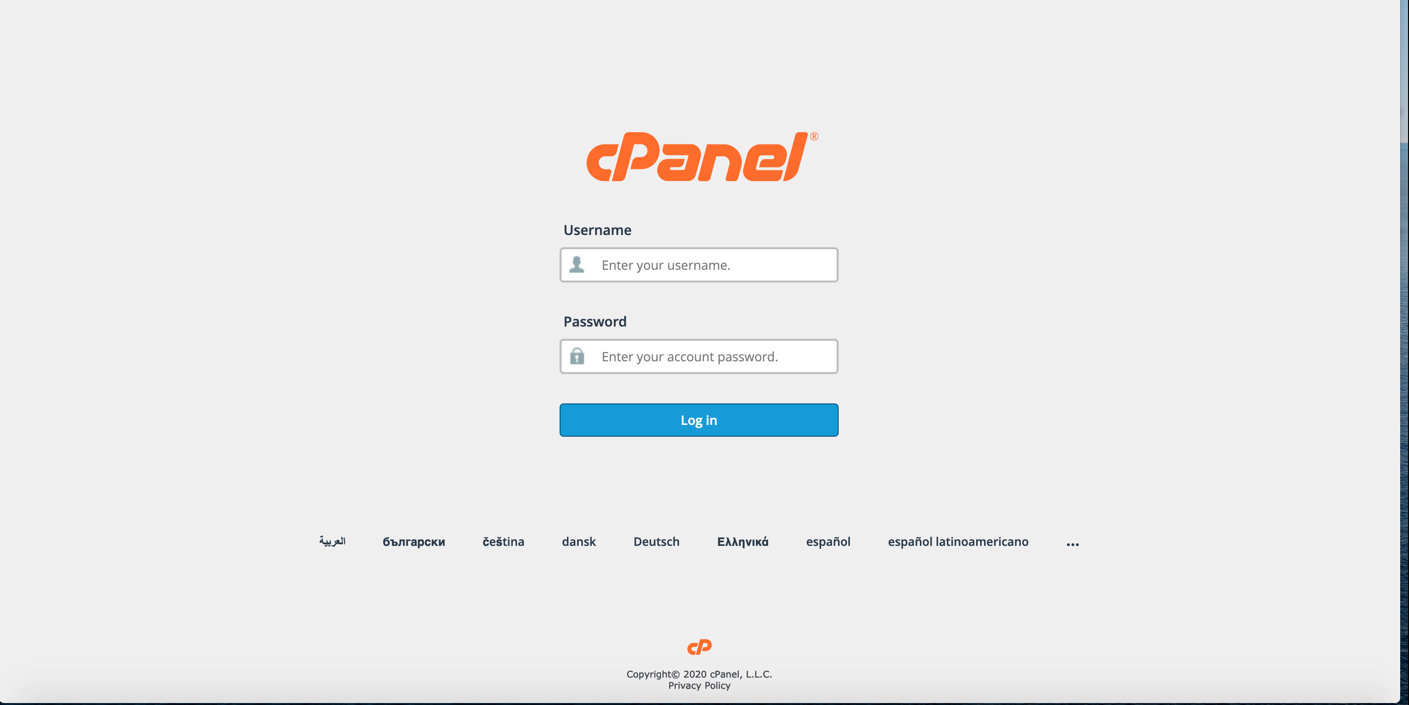 cpanel login